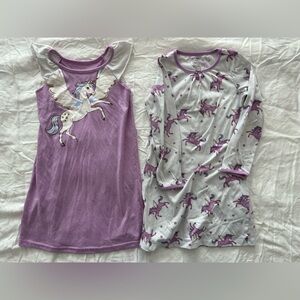 Purple and White Unicorn Pajama Set